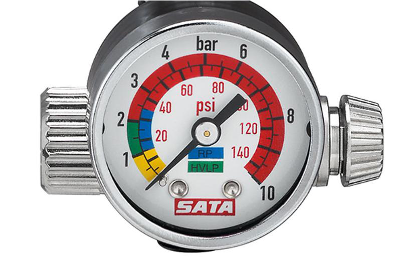 Manometer mit Regelventil für Rührwerksbecher
