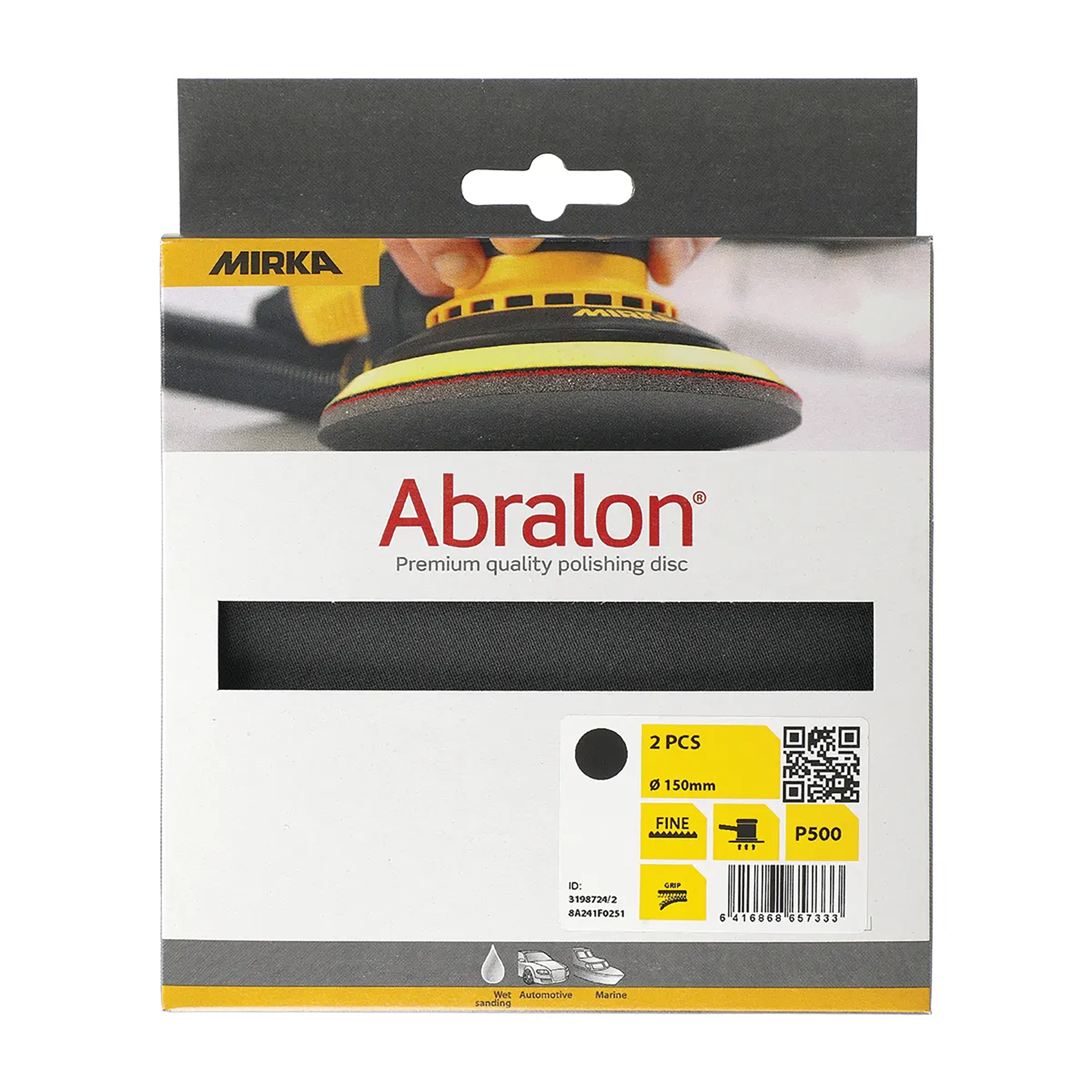 Mirka Abralon Ø 150 mm Grip, Verpackung