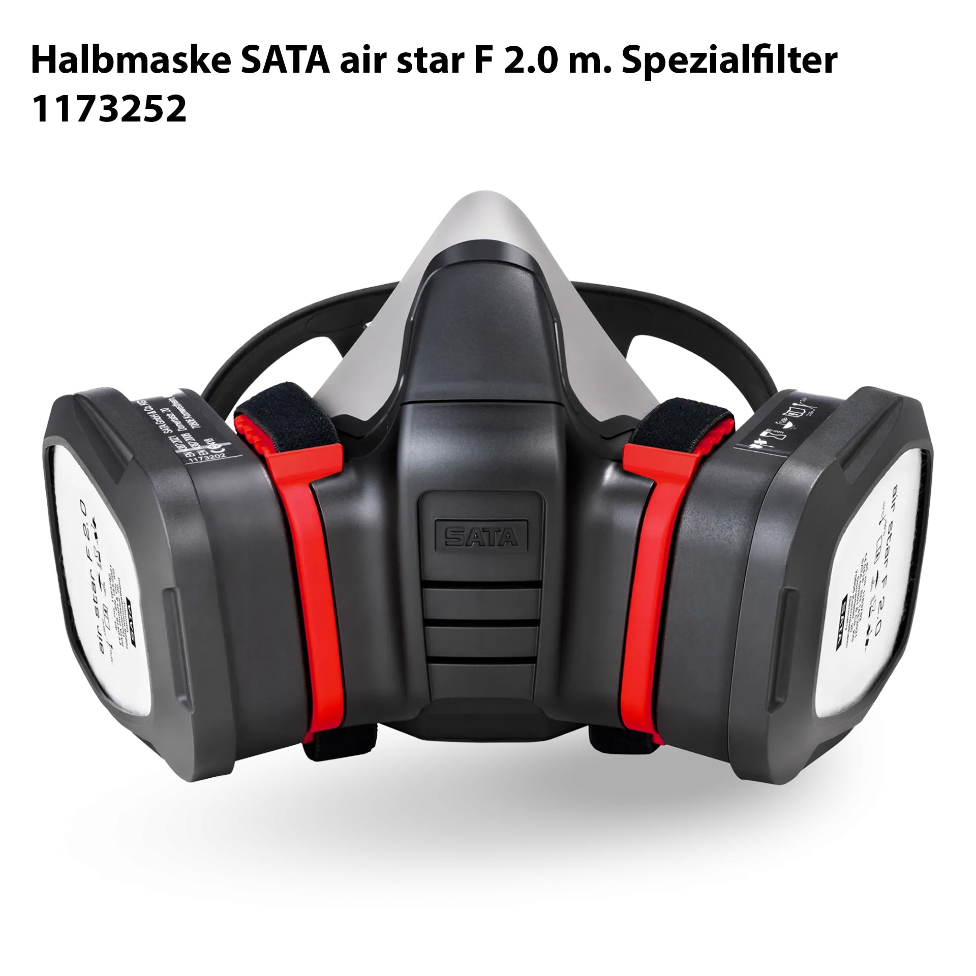 Halbmaske SATA air star F 2.0 mit Spezialfilter A2:P3 R D (2 Stück/Pck) inklusive Hygienebox