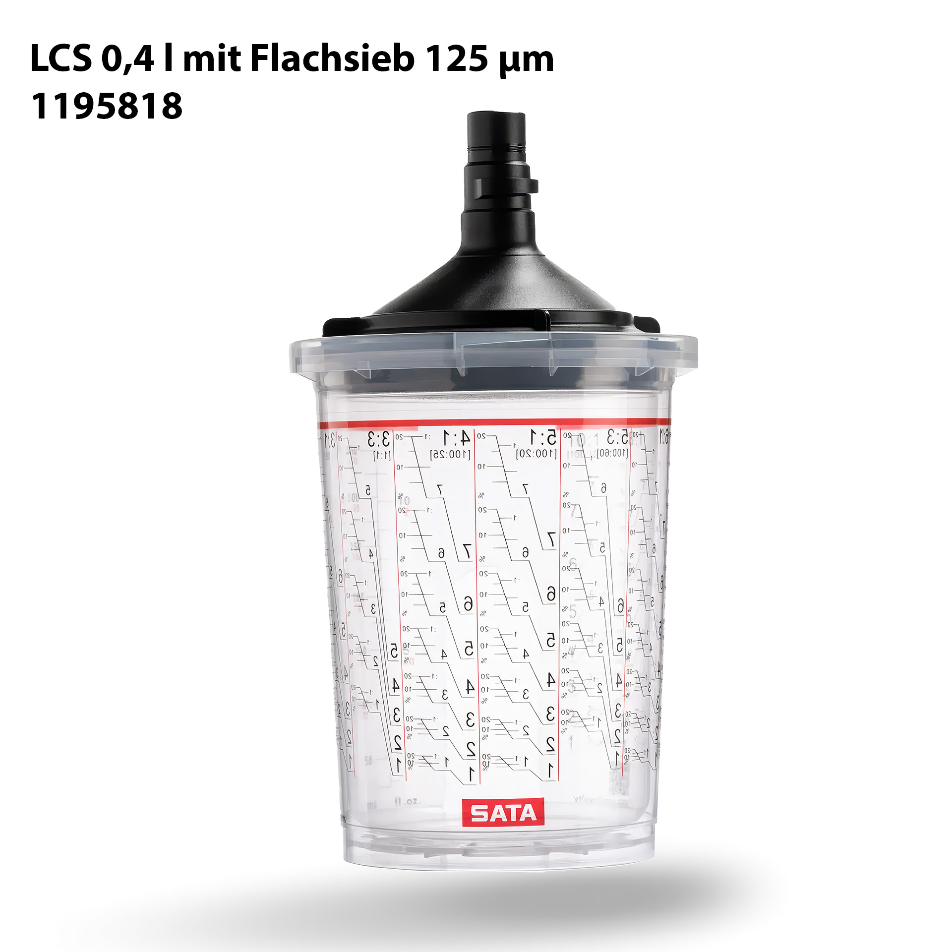 SATA LCS - the Liner 0,40 l - 125 µm Flachsieb (VPE 50 Stück)