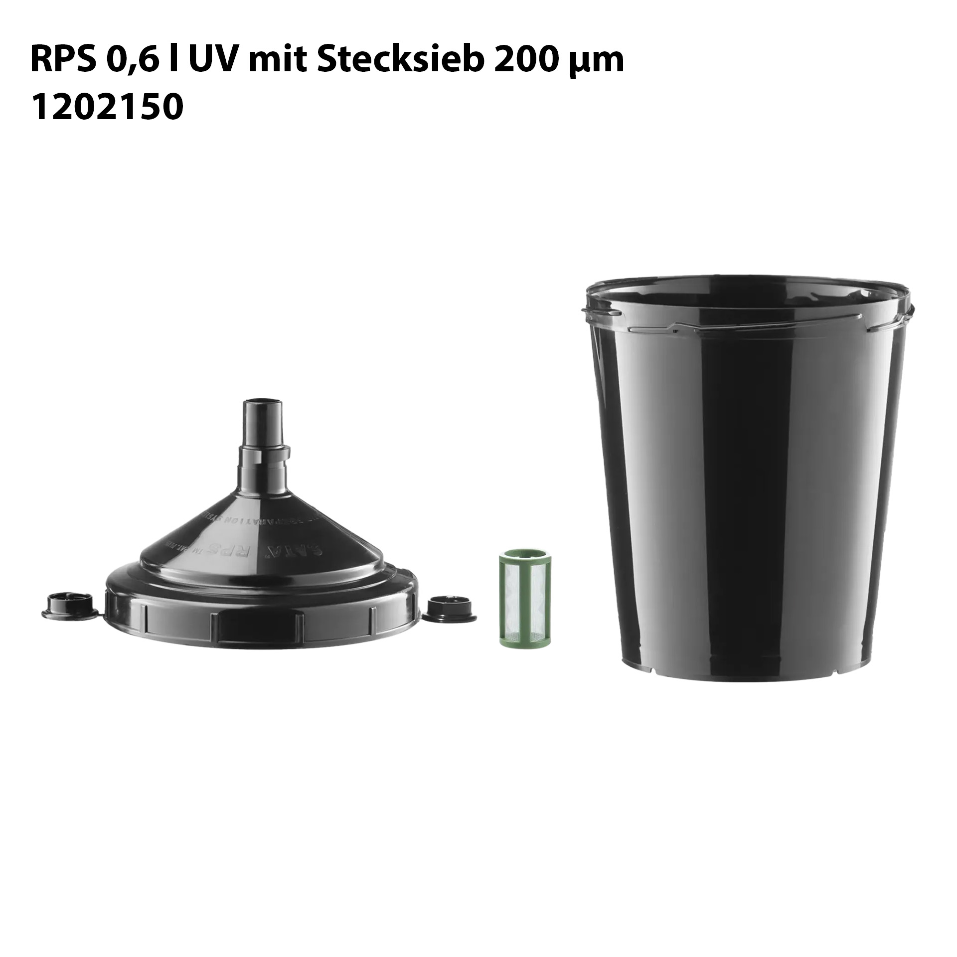 SATA RPS Mehrzweckbecher 0,6 l UV 200 µm Stecksieb (VPE 50 Stück)